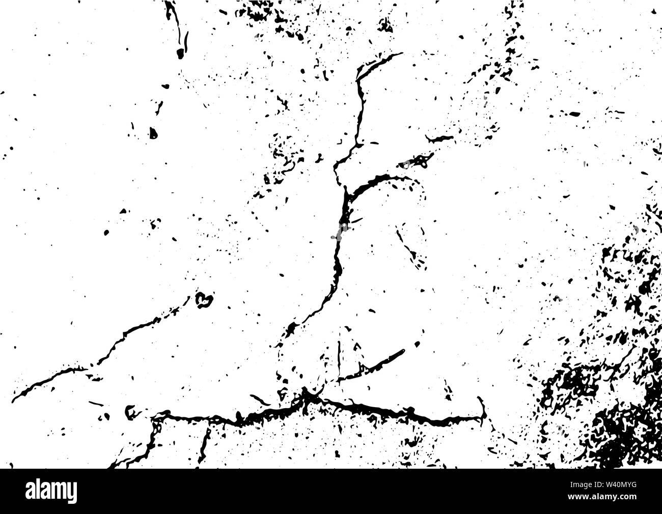 Bianco e nero grunge. Sovrapposizione di emergenza texture. Abstract la polvere dalla superficie ruvida e muro sporco il concetto di sfondo. Illustrazione di emergenza semplicemente luogo ov Foto Stock