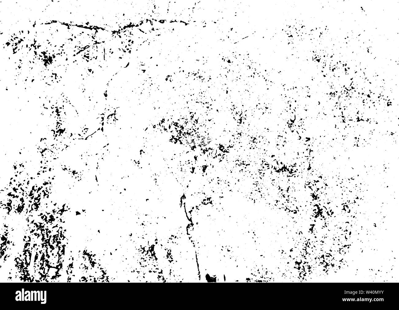 Bianco e nero grunge. Sovrapposizione di emergenza texture. Abstract la polvere dalla superficie ruvida e muro sporco il concetto di sfondo. Illustrazione di emergenza semplicemente luogo ov Foto Stock