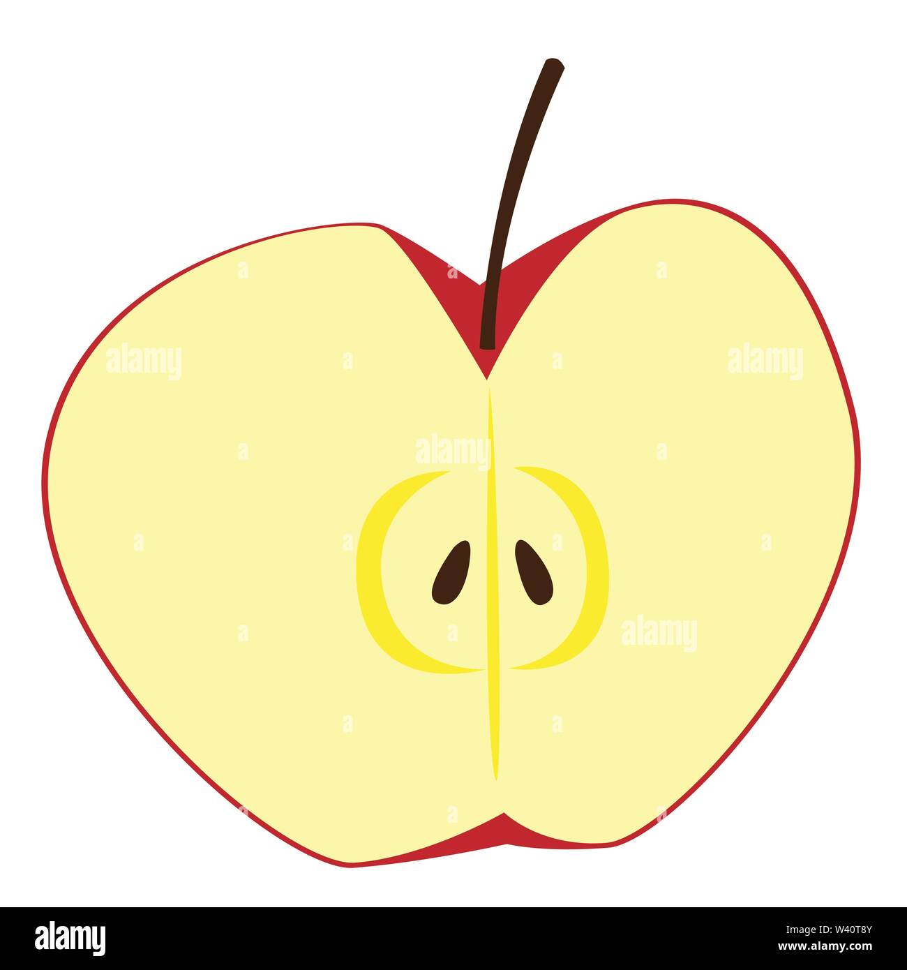 Apple illustrazione clipart, formato vettoriale. Illustrazione Vettoriale