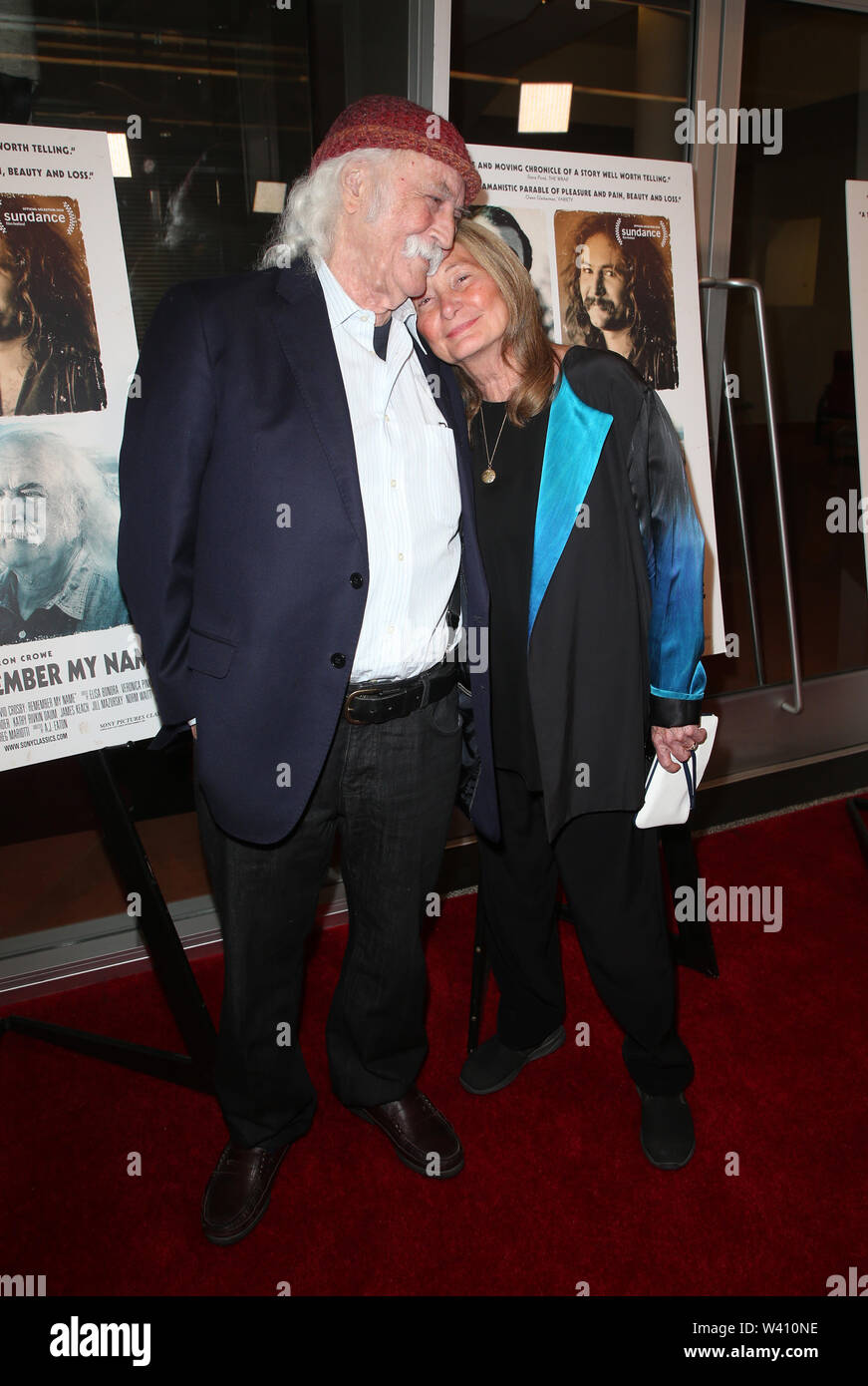 Los Angeles, Ca, Stati Uniti d'America. 18 Luglio, 2019. David Crosby, Jan danza, alla David Crosby: ricordare il mio nome' Premiere del film sul coperchio a Linwood Dunn Theatre di Los Angeles, la California il 18 luglio 2019. Credito: Faye Sadou/media/punzone Alamy Live News Foto Stock