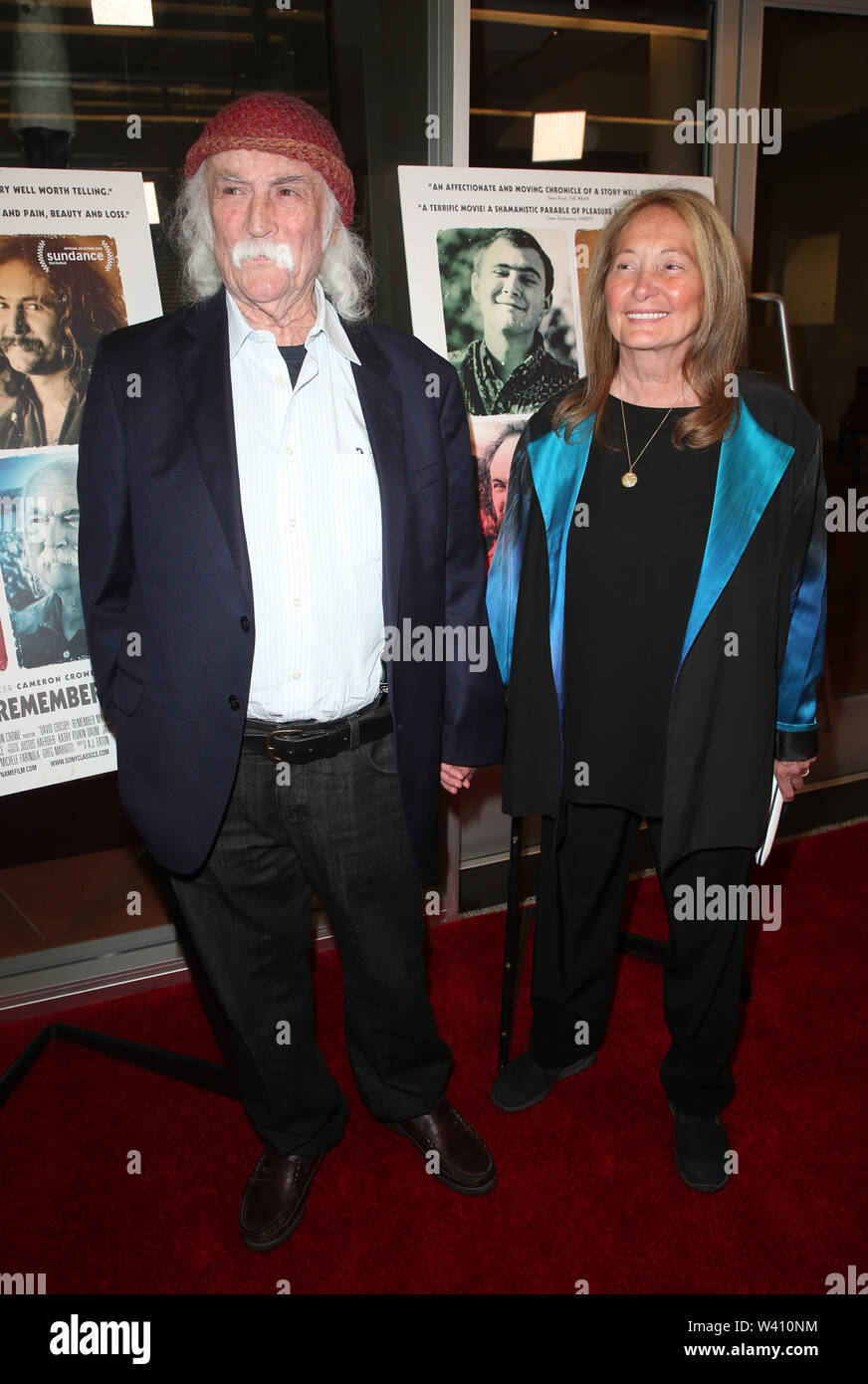 Los Angeles, Ca, Stati Uniti d'America. 18 Luglio, 2019. David Crosby, Jan danza, alla David Crosby: ricordare il mio nome' Premiere del film sul coperchio a Linwood Dunn Theatre di Los Angeles, la California il 18 luglio 2019. Credito: Faye Sadou/media/punzone Alamy Live News Foto Stock