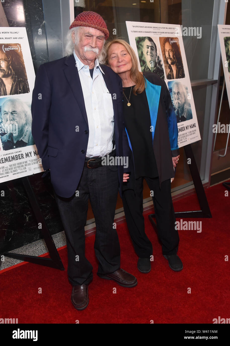 Luglio 18, 2019 - Hollywood, California, Stati Uniti d'America - David Crosby e Jan dance arriva per il 'David Crosby: ricordare il mio nome' Los Angeles Premiere detenute all'Linwood Dunn Teatro. (Credito Immagine: © Lisa O'Connor/ZUMA filo) Foto Stock