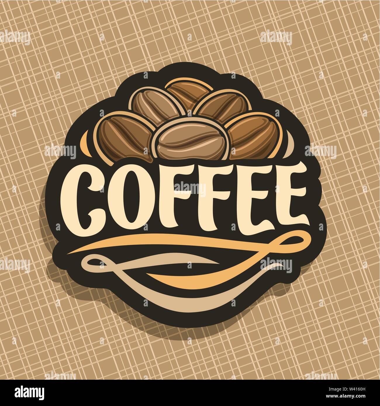 Il logo del vettore per il caffè Illustrazione Vettoriale