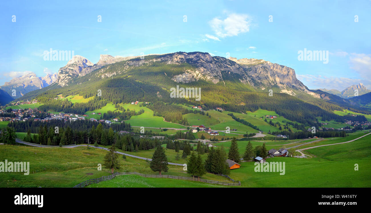 Visto paesaggi in Alta Badia - Dolomiti, Italia Foto Stock