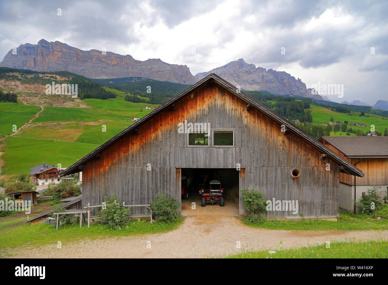 Visto paesaggi in Alta Badia - Dolomiti, Italia Foto Stock