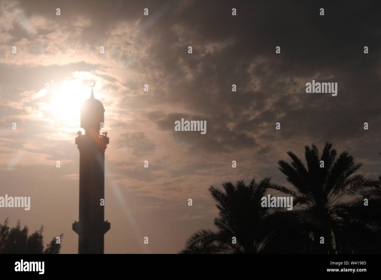 Arabian Eid ramadan sfondo dei messaggi di saluto Foto Stock