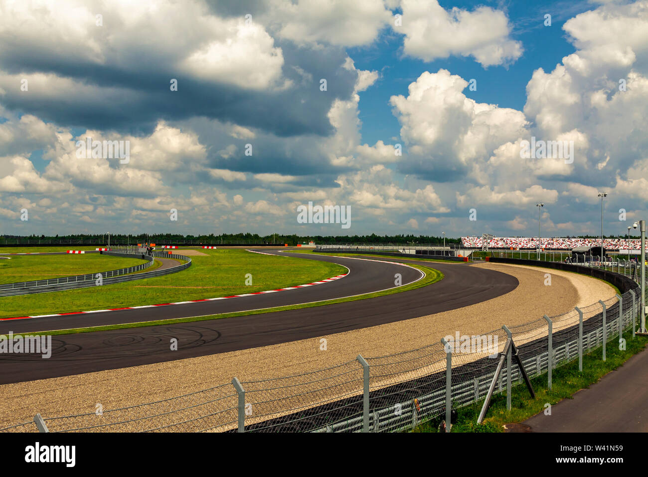 Mosca Russia 06.09.2019 gara di Ring car primo round Foto Stock