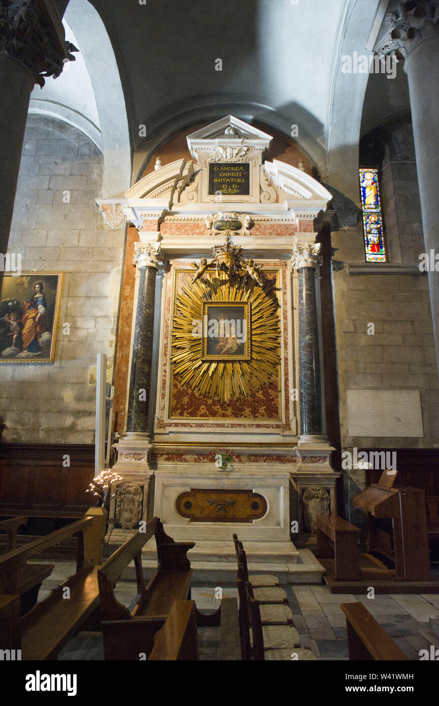 L'Italia, Toscana, Lucca, Chiesa di San Michele in Foro, in interni Foto Stock