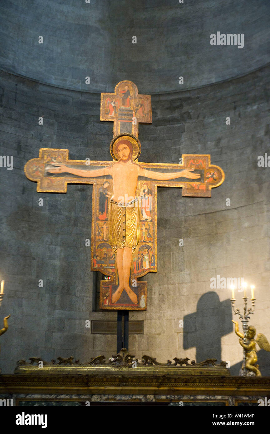 L'Italia, Toscana, Lucca, Chiesa di San Michele in Foro, in interni Foto Stock