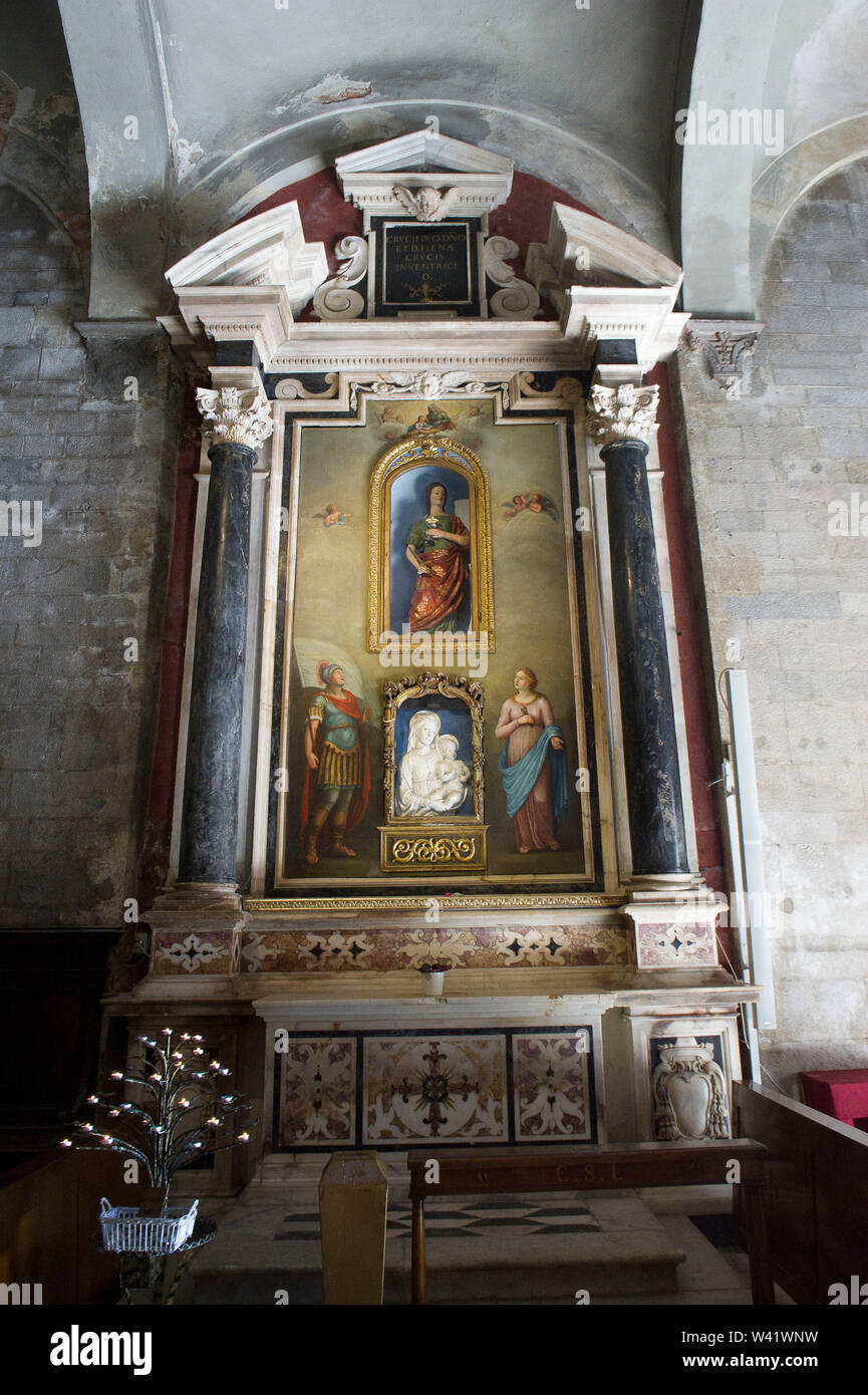 L'Italia, Toscana, Lucca, Chiesa di San Michele in Foro, in interni Foto Stock