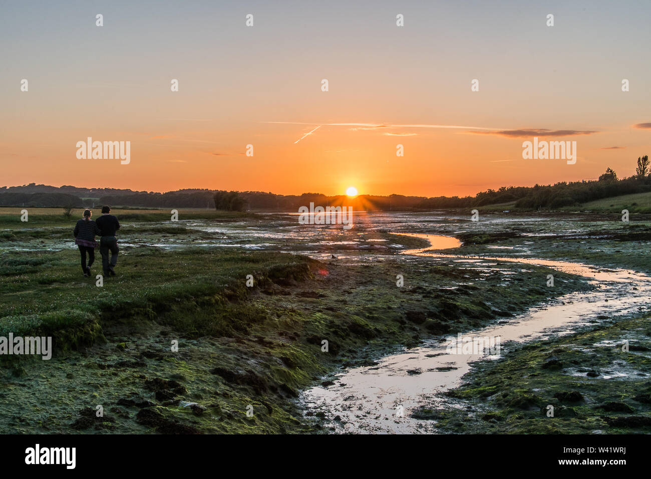 Gli amanti del tramonto Foto Stock