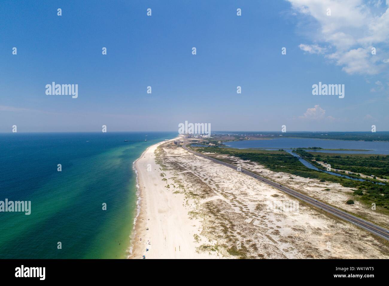Gulf Shores Beach, Alabama Foto Stock