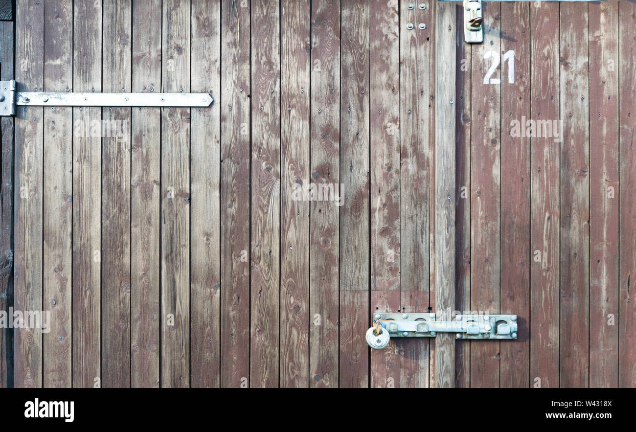 porta del garage Foto Stock