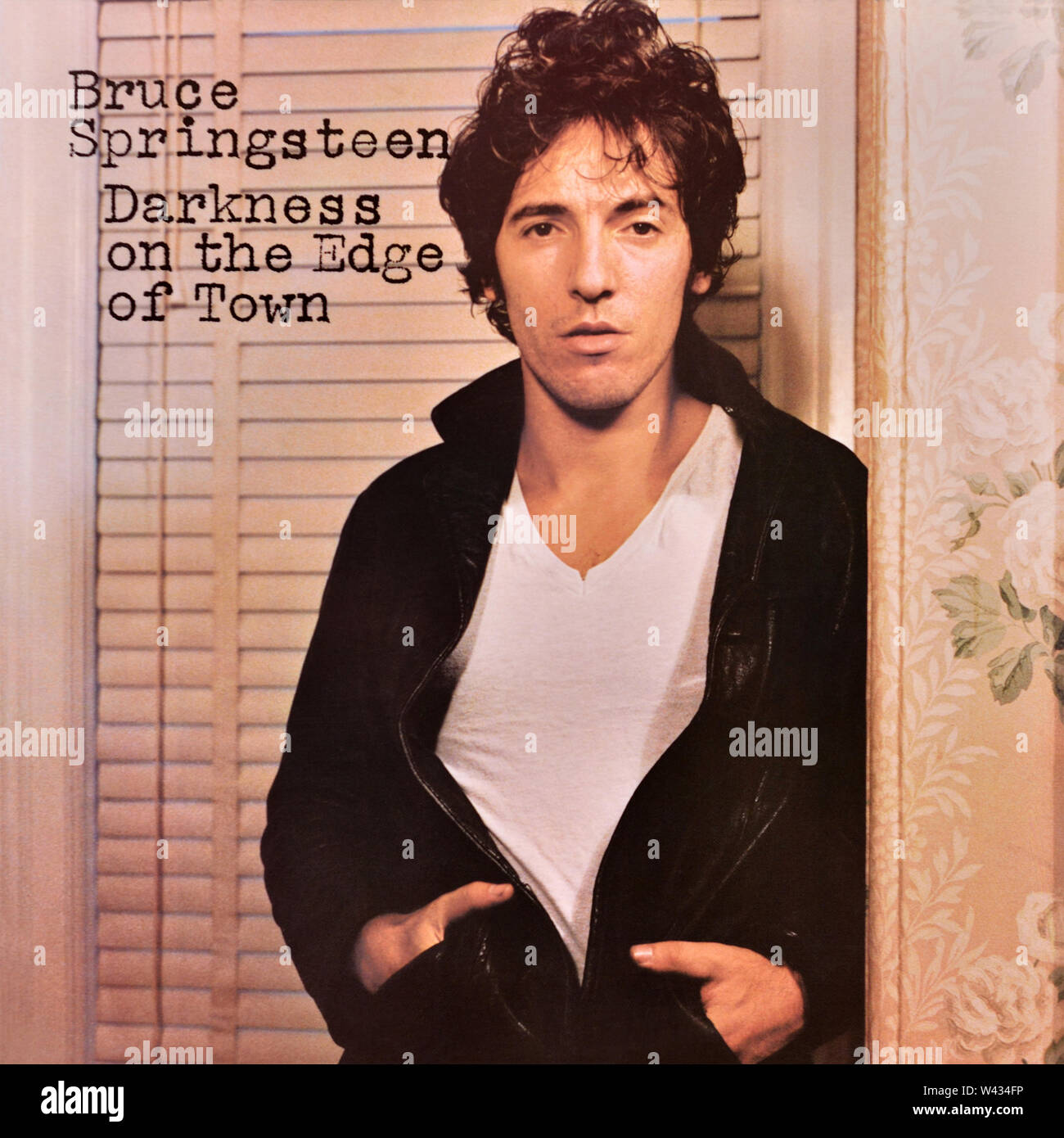 Bruce Springsteen - copertina originale dell'album in vinile - Darkness on the Edge of Town - 1978 Foto Stock