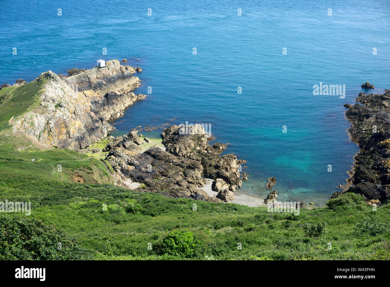 St Martins punto Guernsey, Isole del Canale. Foto Stock