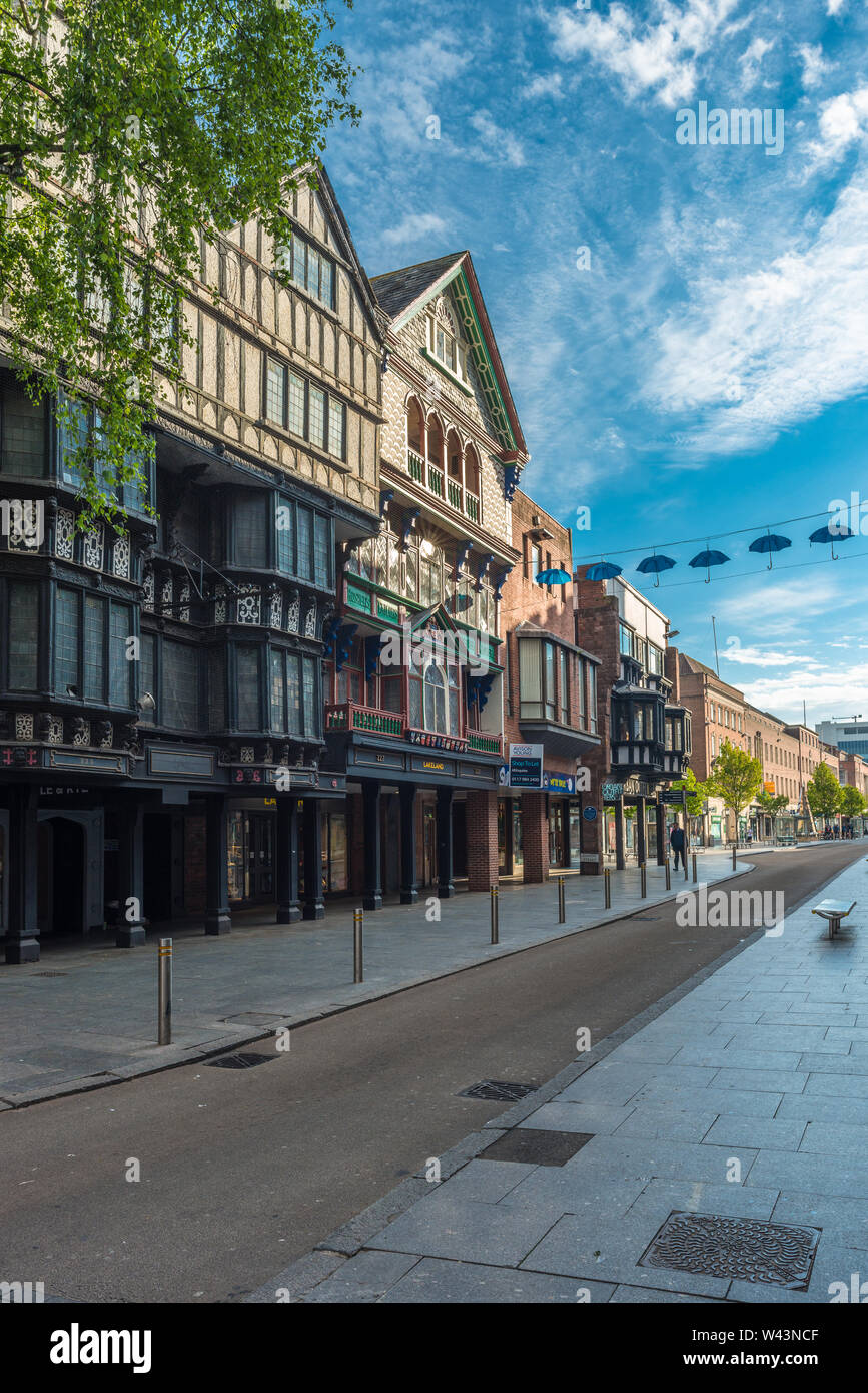 Casa di mercanti, 226 High Street, Exeter, Devon. In stile Tudor anteriore. In Inghilterra. Regno Unito. Foto Stock