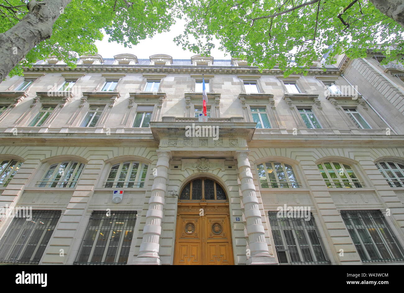 Polizia metropolitana Prefecture Office Parigi Francia Foto Stock