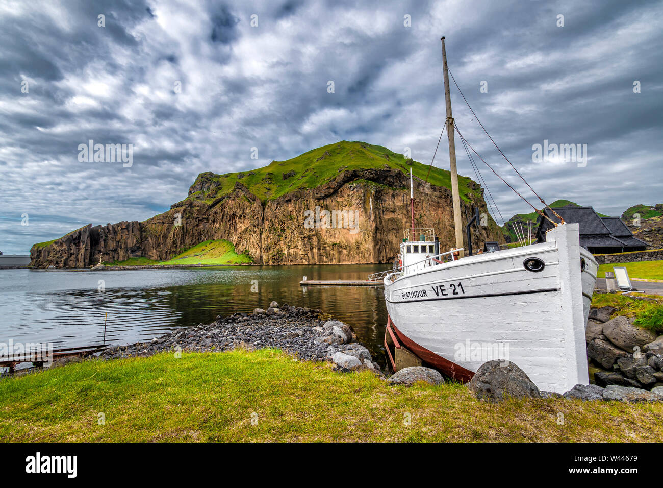 Vestmannaeyjar Islanda Foto Stock