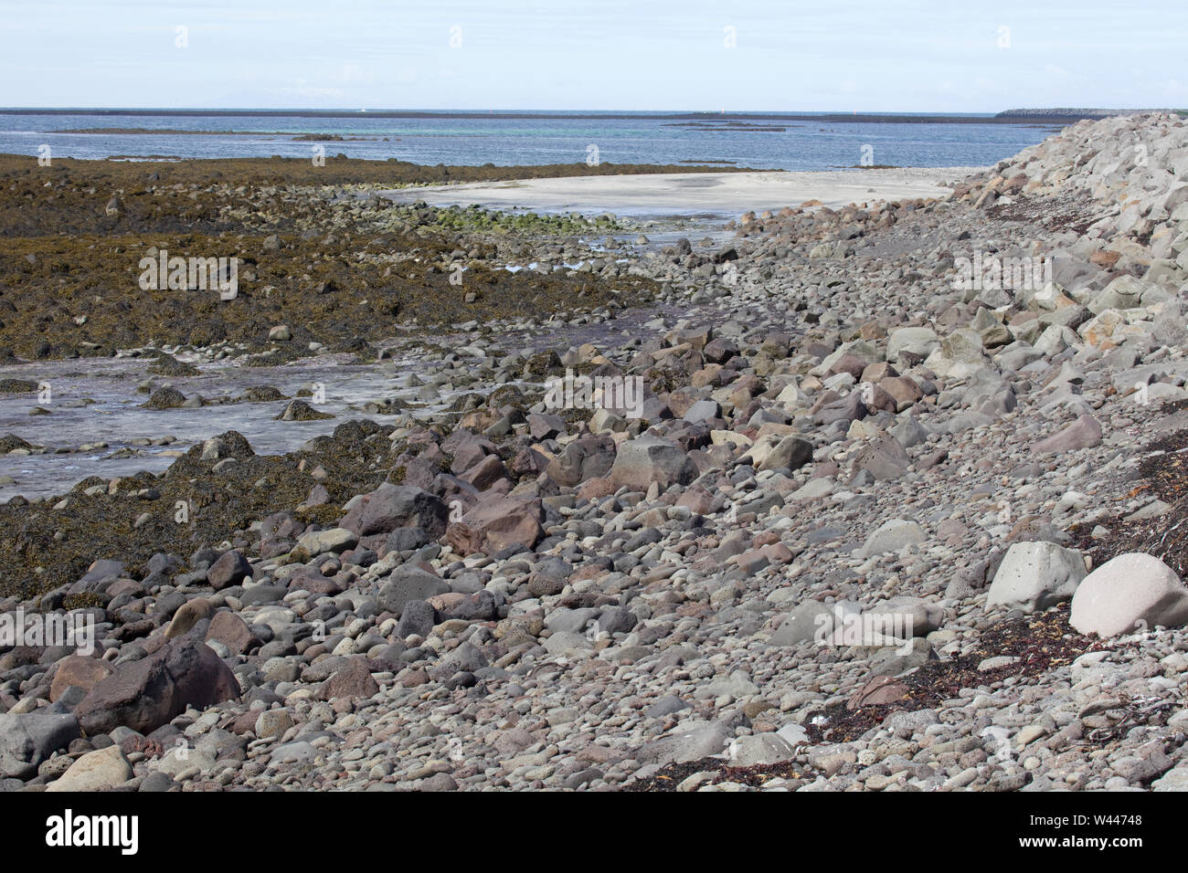 Spiaggia di Sangerdi, nel sud-ovest dell'Islanda Foto Stock