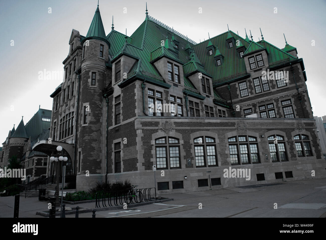 Quebec city stazione ferroviaria Foto Stock