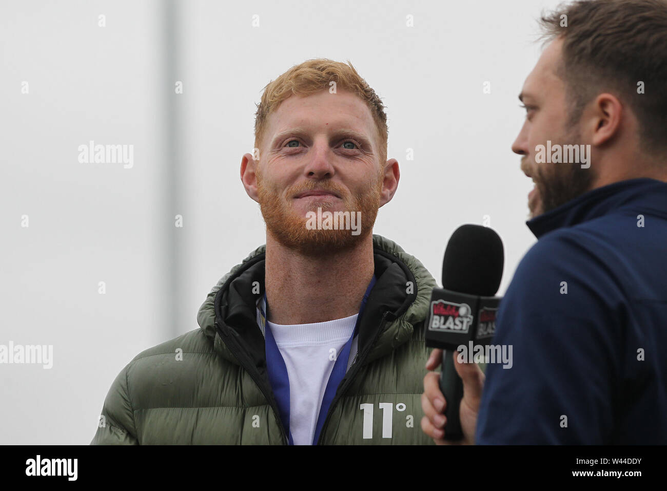 CHESTER LE STREET, Inghilterra. Il 19 luglio 2019. Ben Stokes durante la vitalità T20 Blast match tra Durham County Cricket Club e Northamptonshire County Cricket Club a Emirates Riverside, Chester le street venerdì 19 luglio 2019. (Credit: Mark Fletcher | MI News ) Credito: MI News & Sport /Alamy Live News Foto Stock