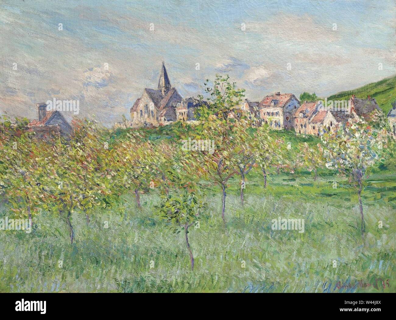 Claude Monet printemps a giverny effet dapres-midi. Foto Stock