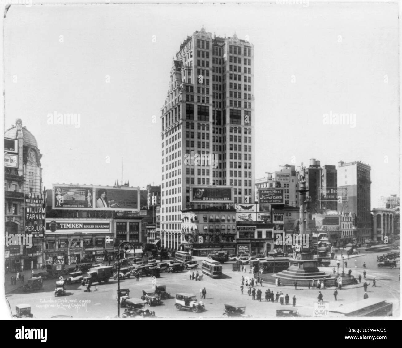 Columbus Circle, New York City- (verso ovest) Foto Stock