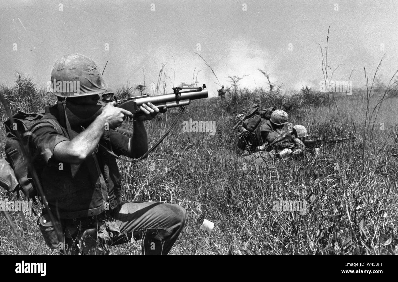 La società A 1.9 Marines operazione Prairie II. Foto Stock