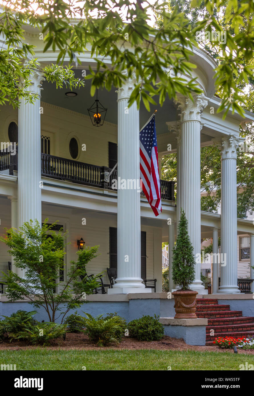 La casa Charters-Smith sulla storica Green Street a Gainesville, la Georgia è un neo-classico residence (ora casa di un business) costruita nel 1906. Foto Stock
