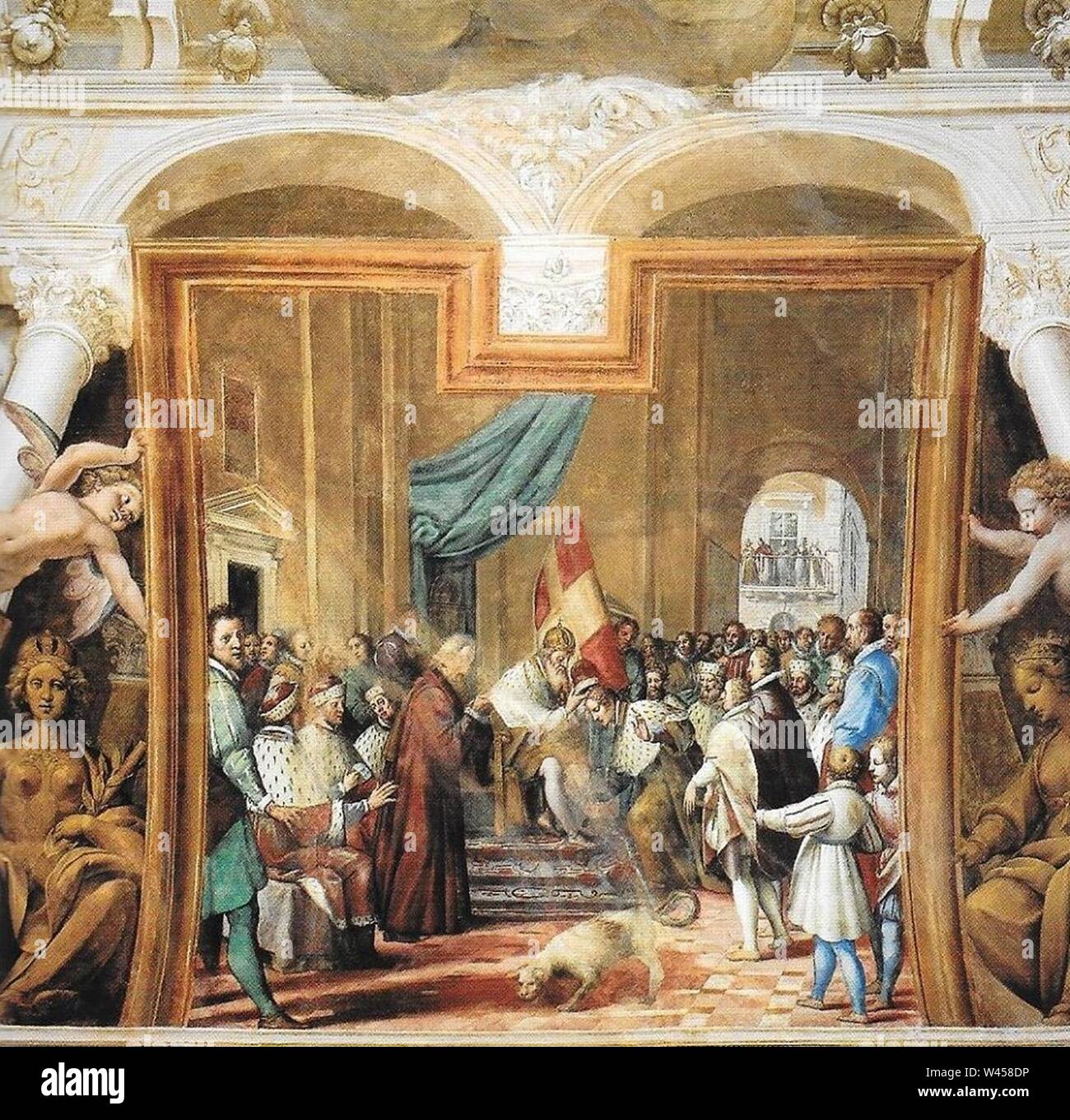 Conferimento della dignità ducale ad Amedeo VIII. Foto Stock