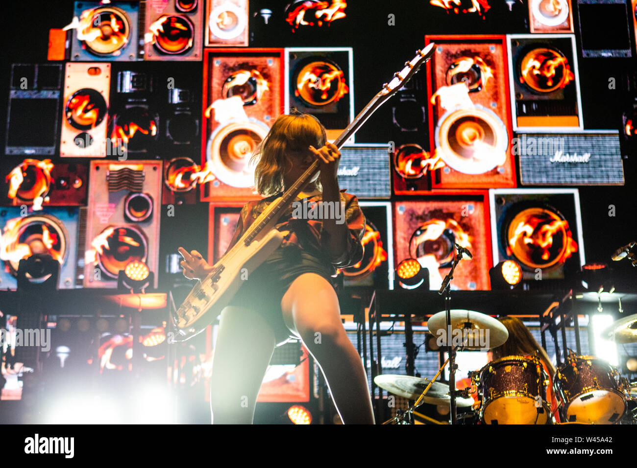 Il Barolo, Italia 6 luglio 2019 Maneskin live al Festival Collisioni 2019 © Roberto Finizio / Alamy Foto Stock