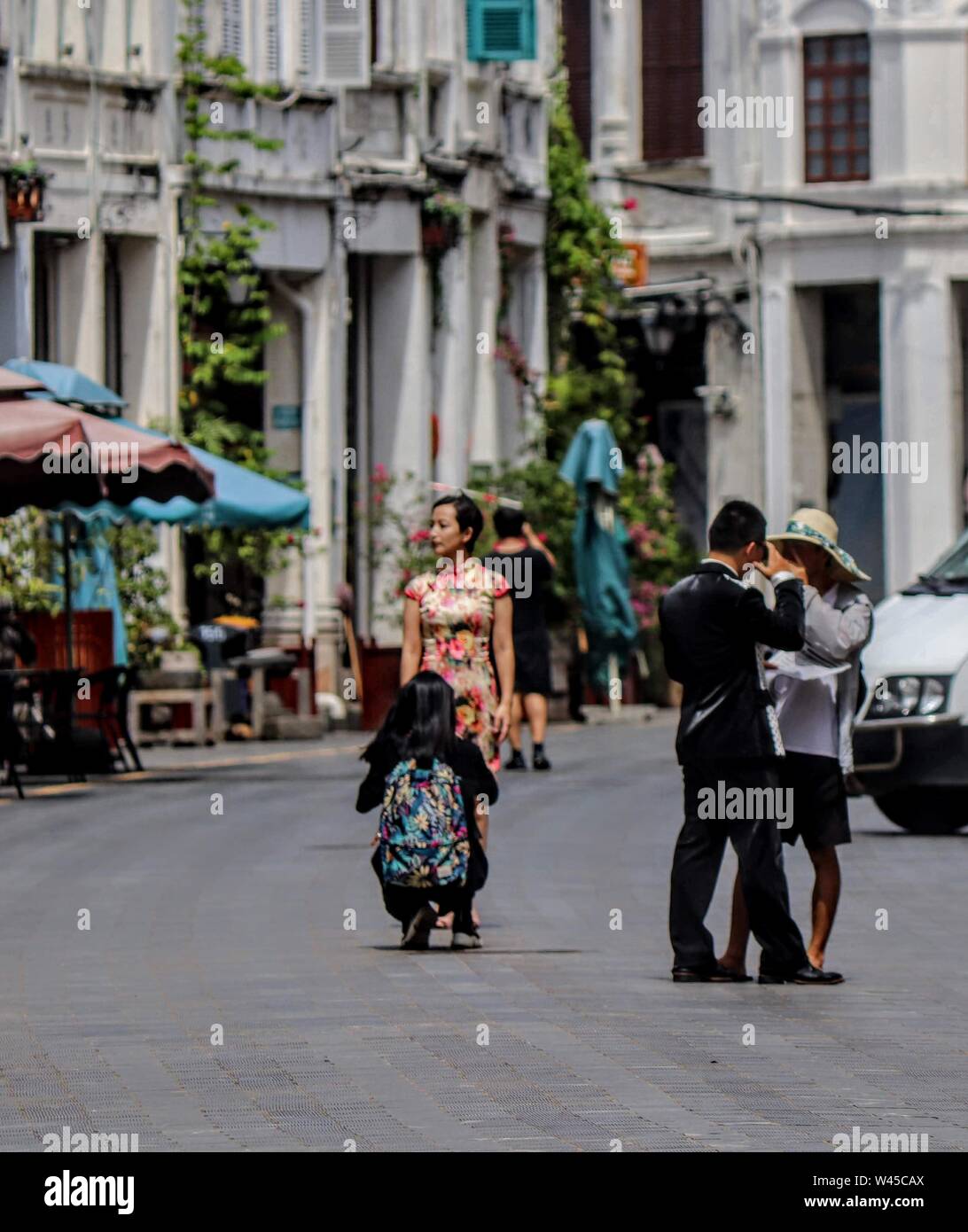 Modello cinese a Zhongshan Road in Haikou Foto Stock