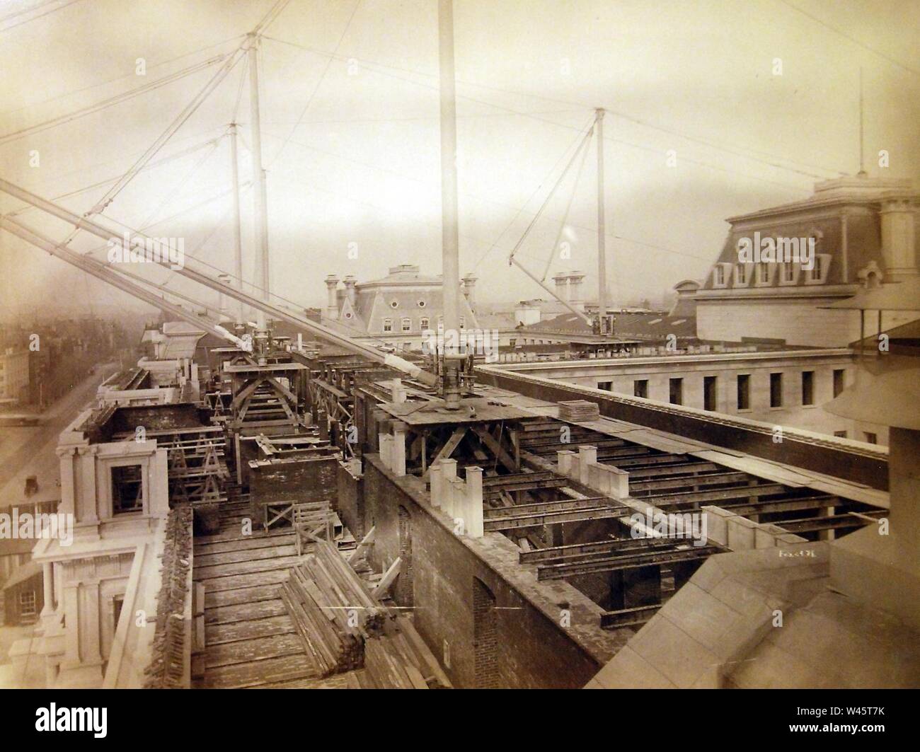 La costruzione dello Stato, della guerra e del Dipartimento della Marina Building, Washington, D.C., 1885 Foto Stock