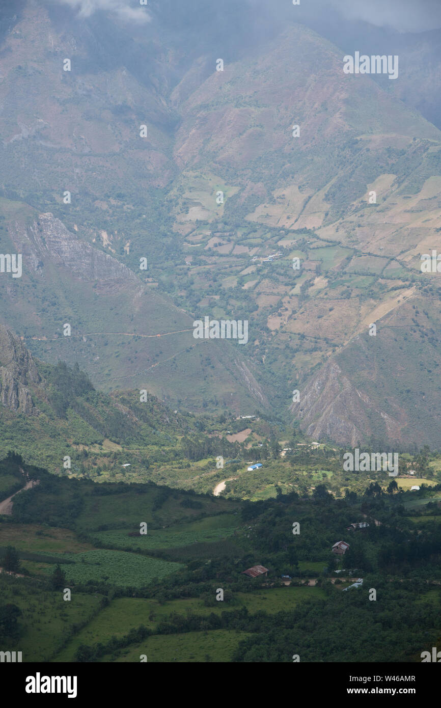 Huamachuco a Cajamarca,Nord del Perù Highlands,fioritura pendii,Perù,America del Sud Foto Stock