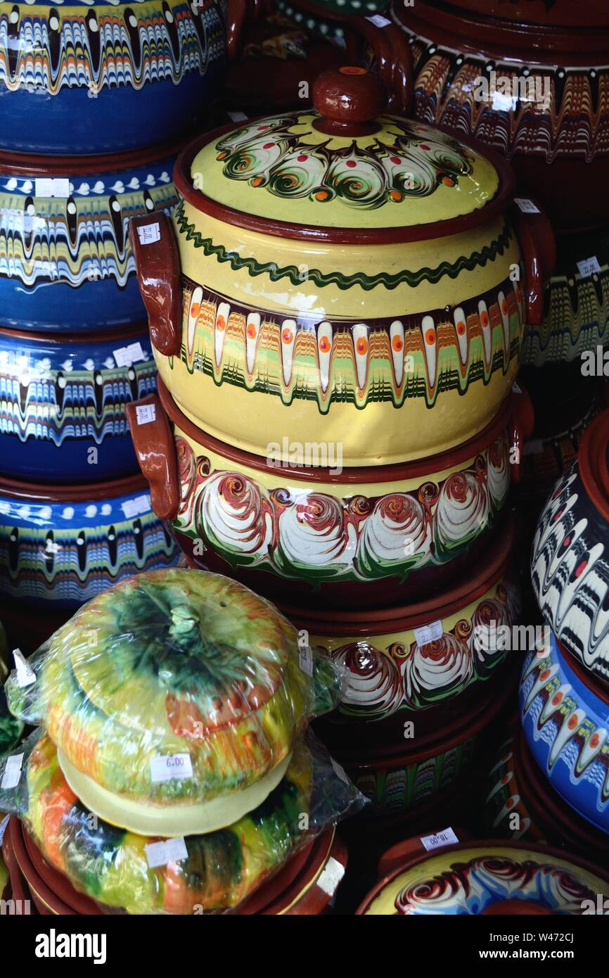 Ceramiche tipiche ln SOZOPOL - Mar Nero - Bulgaria Foto Stock