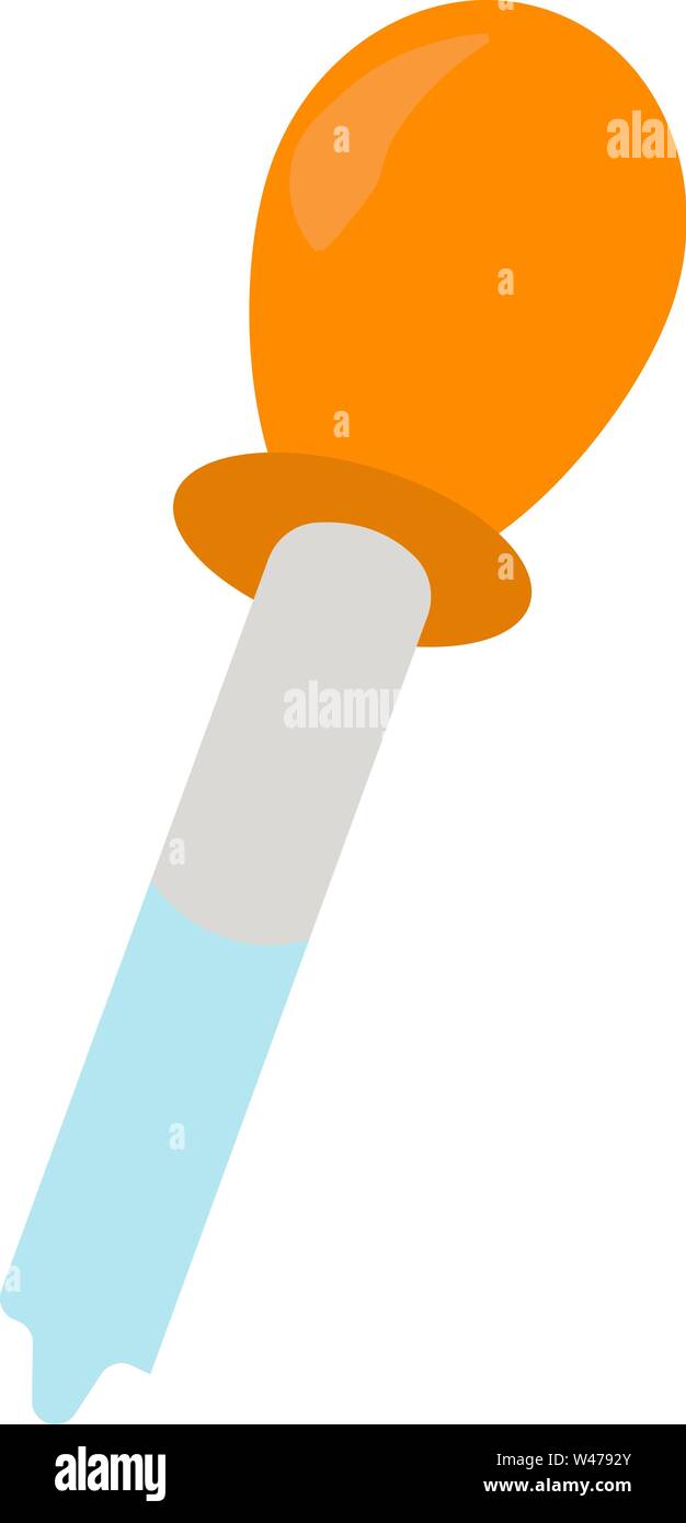 Pipetta, illustrazione, vettore su sfondo bianco. Illustrazione Vettoriale