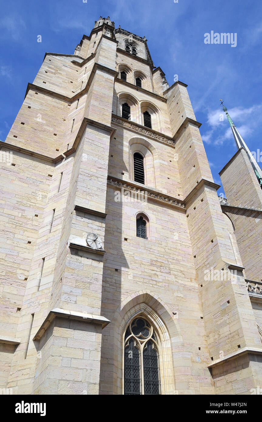 Cattedrale di Saint Benignus di Digione, Cattedrale di Digione, Cathédrale Saint-Bénigne de Dijon, Dijon, Francia, Europa Foto Stock