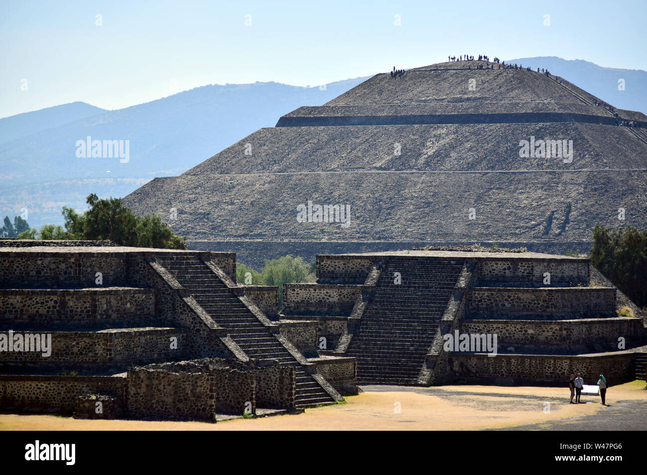 San Juan Teotihuacan. "Il luogo dove gli dèi sono state create". Antico complesso archeologico, una volta fiorente come Città precolombiana. Foto Stock