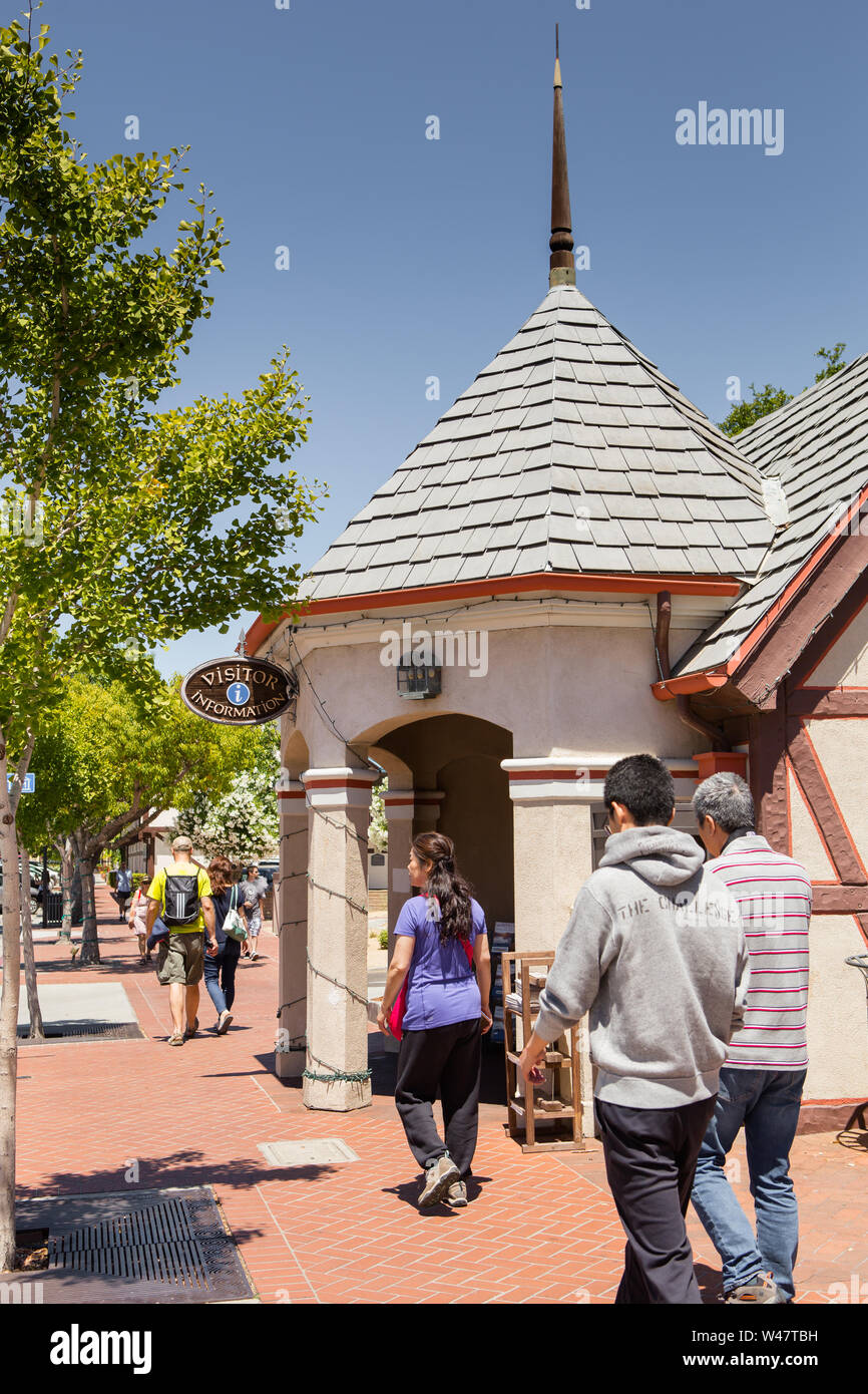 Esterno del centro informazioni Visitatori in Solvang California Foto Stock