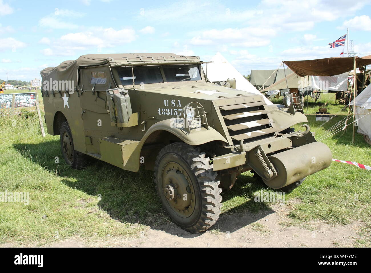 5 luglio 2019 Guerra Bradford-Yorkshire Weekend-American army truck. Foto Stock