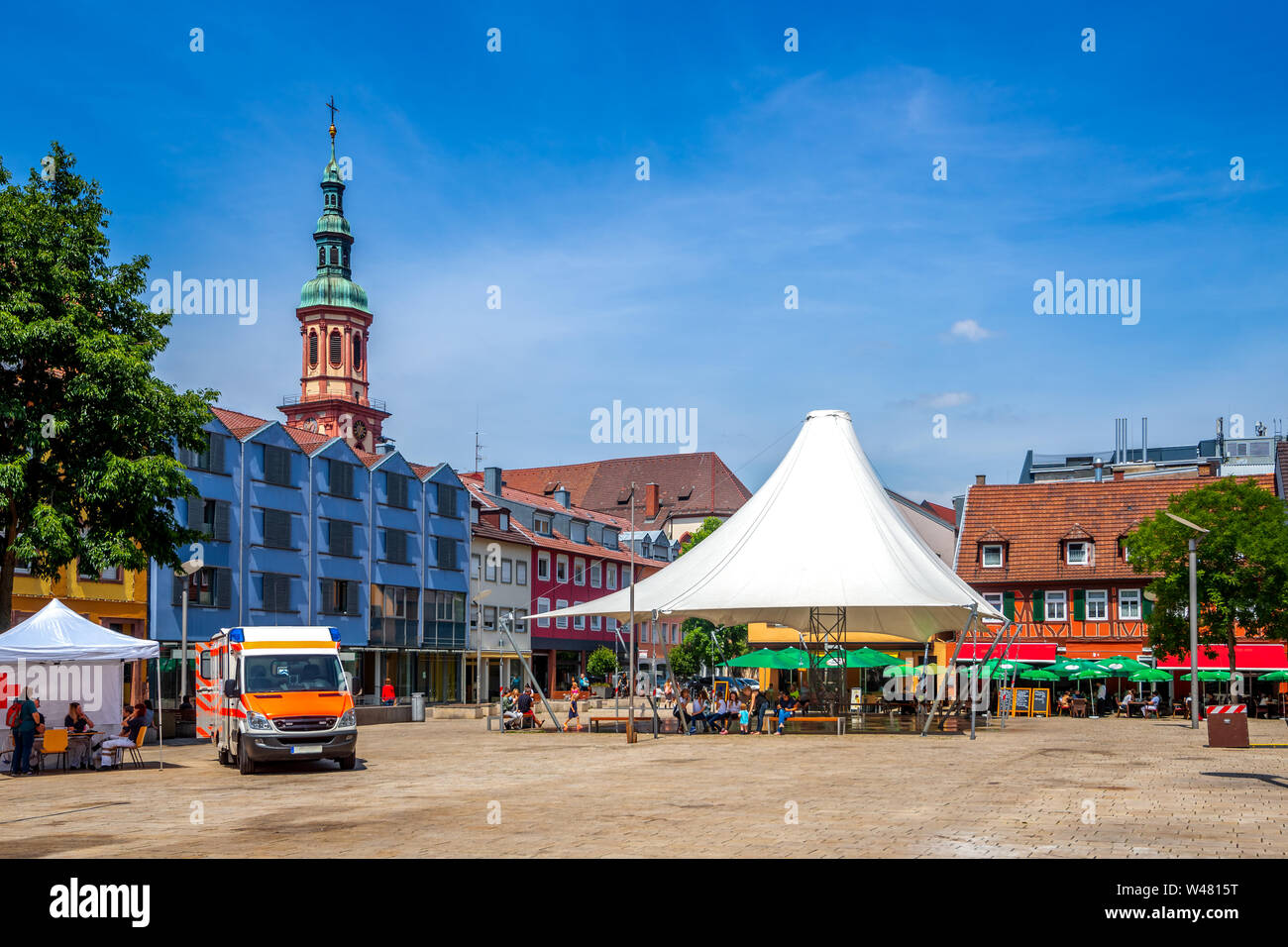 Città storica di Offenburg, Germania Foto Stock