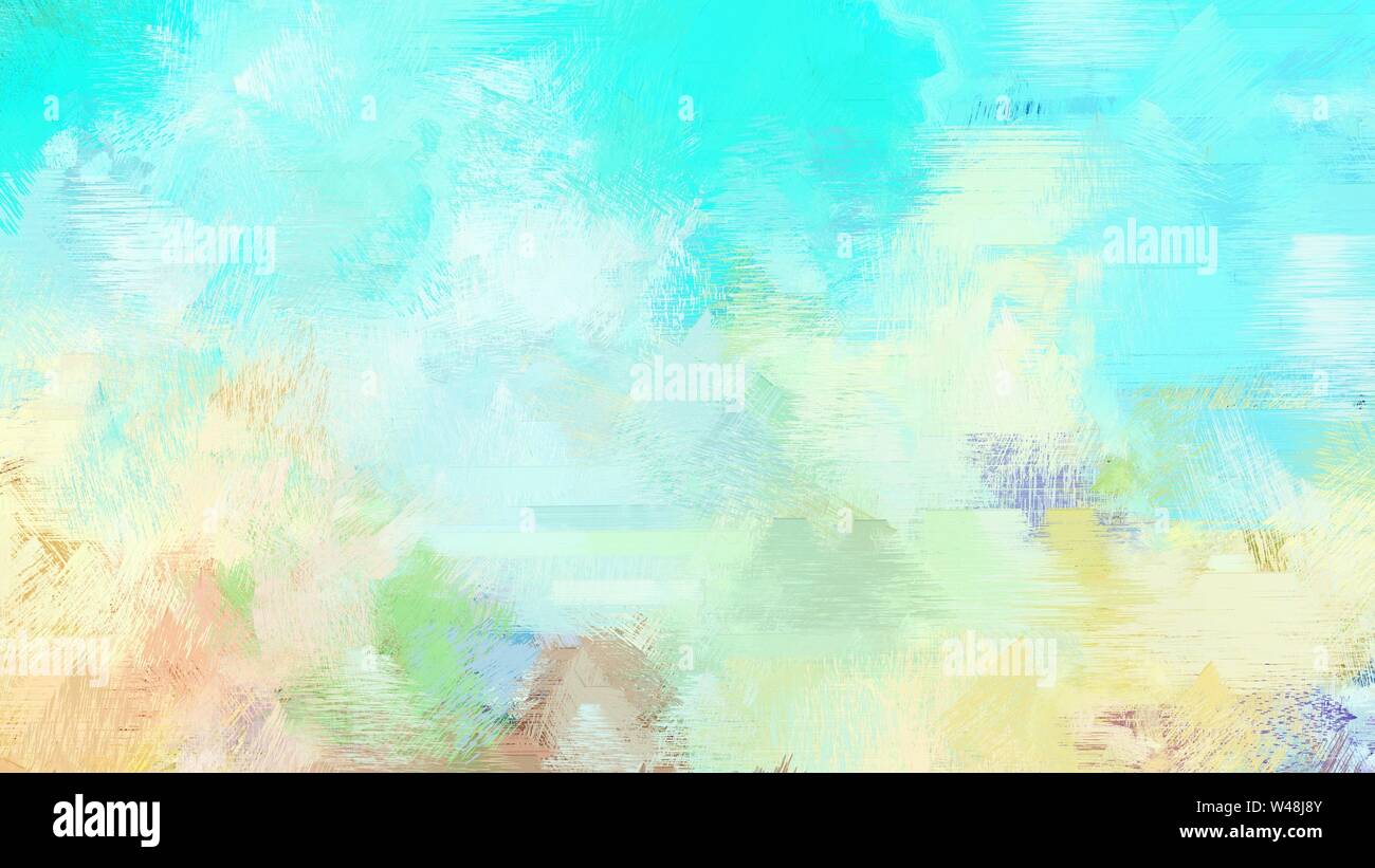 Bella spazzolata tè verde turchese e aqua marine colore di sfondo. Foto Stock