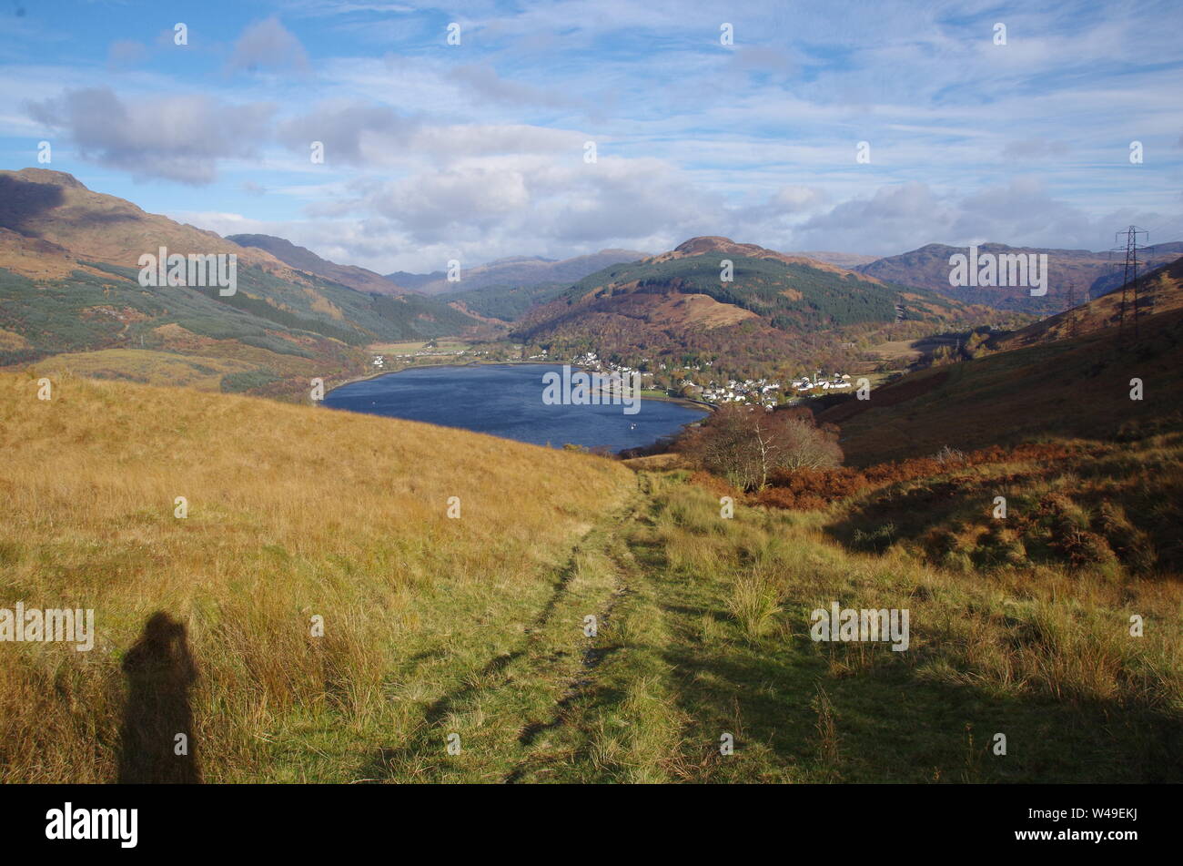 Il Loch Lomond e Cowal modo. Cowal peninsula. Highlands. La Scozia. Regno Unito Foto Stock