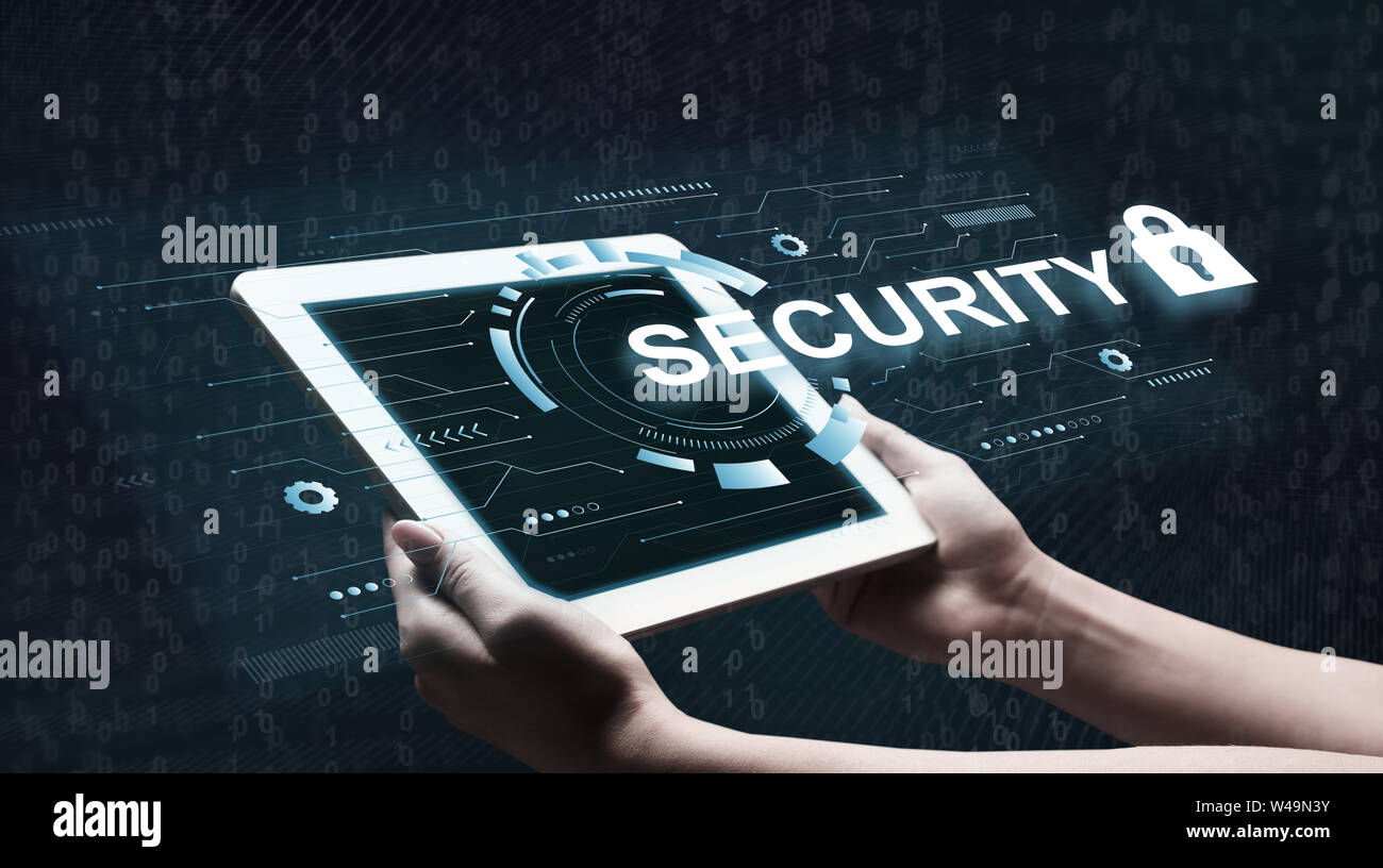 Sicurezza informatica e Information Technology Security Services Concept Foto Stock