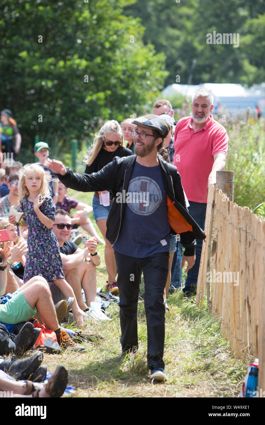 Southwold, UK. Il 20 luglio, 2019. American cantautore Ben Folds esegue la vita sul palco del Henham Park durante il Festival di Latitude in Southwold, Suffolk. Credito: SOPA Immagini limitata/Alamy Live News Foto Stock