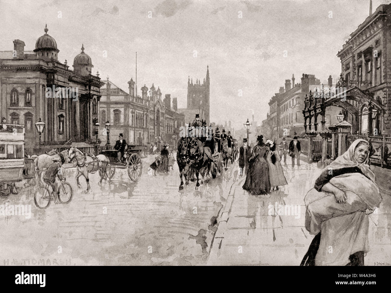 Cheetham Hill Road, Manchester, Inghilterra, Regno Unito, XIX secolo Foto Stock