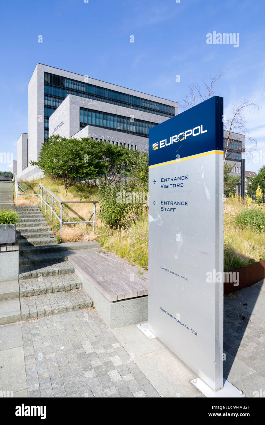 Sede dell'Europol all'Aia, Paesi Bassi. Foto Stock