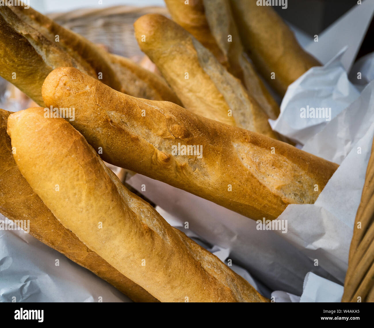 Baguette fresca Foto Stock