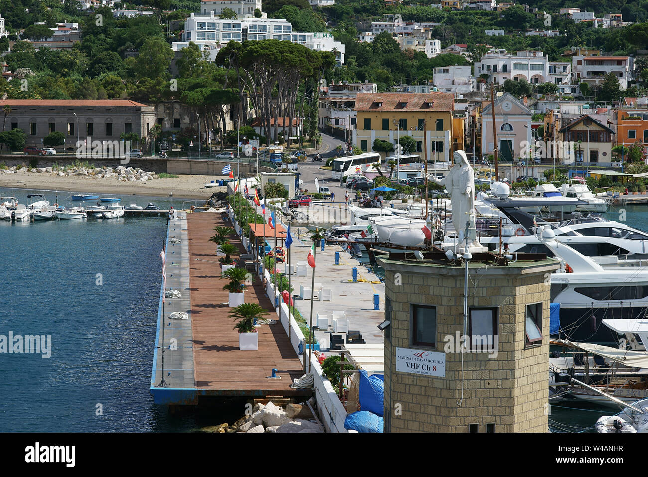 Porto di Casamicciola, isola di Ischia, Napoli, Italia Foto Stock