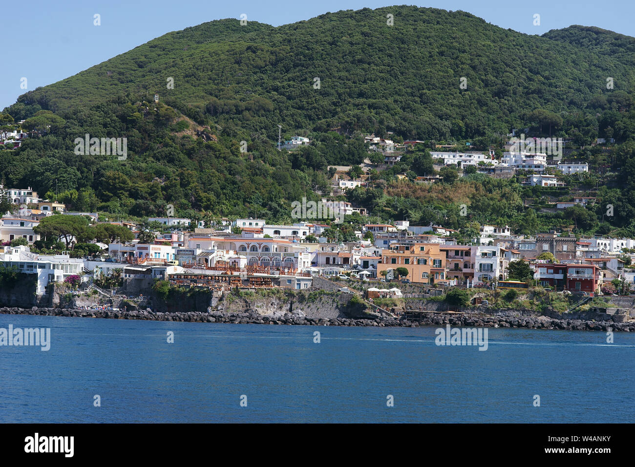Porto di Casamicciola, isola di Ischia, Napoli, Italia Foto Stock